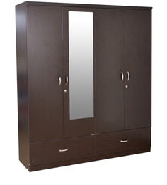 Utsav Four Door Wardrobe With Mirror by HomeTown